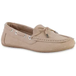 Damen Mokassins in Beige