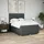 vidaXL Boxspringbett mit Matratze Dunkelgrau 140x200 cm Stoff