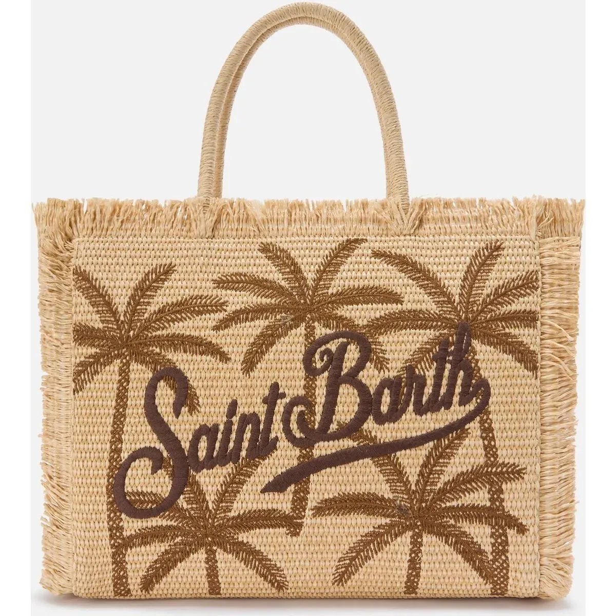 MC2 Saint Barth Vanity Straw N Shoulder Bag palm 18 emb (00342L) ONE SIZE