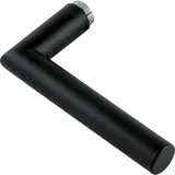 HOPPE Türgriff Amsterdam Drückerlochteil Schnellstift, Edelstahl schwarz matt