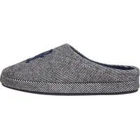 Tommy Hilfiger Herren Hausschuhe Herringbone flauschig, Schwarz (Black), 45/46
