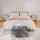Songmics Sitzbox Textil 76 x 38 x 38 cm Grau