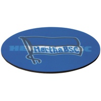 Hertha BSC Untersetzer 3D | 5 Untersetzer mit faszinierendem Effekt | Motiv wechselt je nach Blickrichtung vom Vereinslogo zum Hertha BSC Schriftzug | Mit Antirutsch-Rückseite [blau/weiß mit Logo]