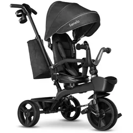 lionelo Dreirad mit Schubstange für Kinder ab 1,5 bis 5 Jahre, drehbarer Sitz, Magnesium-Rahmen, wartungsfreie Gummiräder, freies Rad, abnehmbares Vordach, 55 x 80 x 56 cm