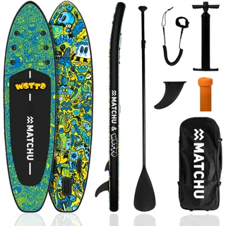 Matchu Sports SUP Board Set MATCHU 320 x 81 x 15 cm blau