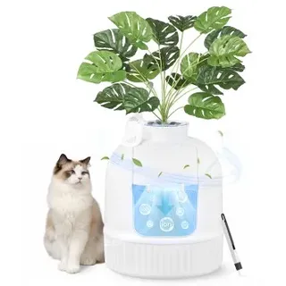 Songmics Katzentoilette Blumentopf 49 x 49 x 59 cm Weiß