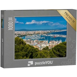 puzzleYOU Puzzle Puzzle 1000 Teile XXL „Hafen von Palma de Mallorca, Spanien“, 1000 Puzzleteile, puzzleYOU-Kollektionen Spanien