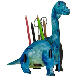 Werkhaus Stiftehalter Brachiosaurus Blau