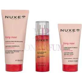 NUXE Very Rose Eau de Parfum 30 ml + Shower Gel 100 ml + Hand Cream 50 ml Geschenkset