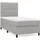 vidaXL Boxspringbett 100 x 200 cm Hellgrau
