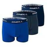 O'Neill Boxershorts unifarben blau S 3er Pack