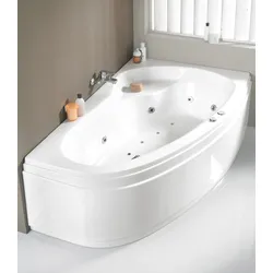 Frontschürze OTTOFOND "Loredana", weiß, B:240cm H:56cm, Sanitäracryl, Wannenschürzen, passend für Badewanne »Loredana«