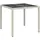 vidaXL Gartentisch 90 x 90 x 75 cm Weiß/Schwarz