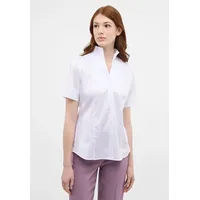 Eterna Regular Fit Bluse Halbarm Kelchkragen weiß Größe 40