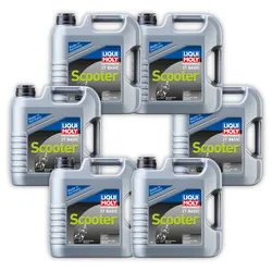 6x 4L LIQUI MOLY 1237 Motorbike 2T Basic Scooter Street Motoröl Motor Öl Roller