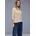 Shirt mit Herzausschnitt Beige 42