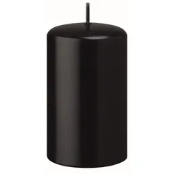 Kopschitz Kerzen Kerzen Stumpenkerzen Schwarz, 120 x 100 mm, 4 Stück