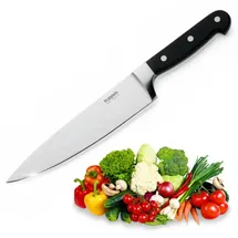 KUPPELS Kochmesser Solid Allzweckmesser 20 cm Schwarz