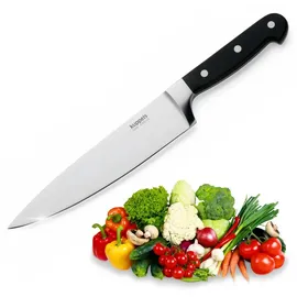 KUPPELS Kochmesser Solid Allzweckmesser 20 cm Schwarz