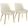Tectake Polsterstuhl Avane Textil beige 2er Set