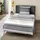 Traumschlaf  Streifen Flanell grau 200 x 220 cm + 2 x 80 x 80 cm