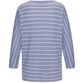 VIVANCE 3/4-Arm-Shirt Damen blau, weiß Gr.40/42