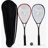 Squashschläger-Set - Wallbreaker 165 Club 2 Schläger + 1 Rotpunktball blau|rot No Size