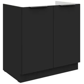 Küchen-Preisbombe Spülenschrank SIENA 80 x 0 x 0 cm Schwarz