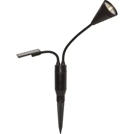 star trading deutschland gmbh Solar Garten Spotlight Kunststoff H 34 cm 1er Set schwarz