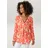 Aniston CASUAL Schlupfbluse mit fantasievollem, grafischen Blumendruck Rot 46