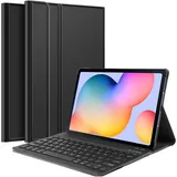 Just in Case Samsung Galaxy Tab S6 Lite Premium Toetsenbord Hoes Zwart QWERTY (US, Samsung Galaxy Tab S6 Lite), Tablet Tastatur, Schwarz