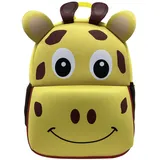 Donau Elektronik DONAU Kindergartenrucksack Giraffe Kunstfaser gelb