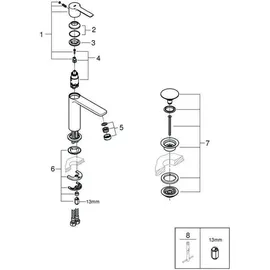 Grohe Lineare S-Size Einhandmischer supersteel 23106DC1