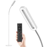 ANTEN LED Stehlampe 12W LED Stehleuchte Wohnzimmer mit Fernbedienung & Touch-Steuerung, 4 Farbtemperatur Leselampe für Schlafzimmer Büro weiß