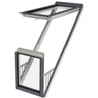 FAKRO Balkonfenster FGU-V P50 Galeria Greenview Weiß Polyurethan 3fach Verglasung