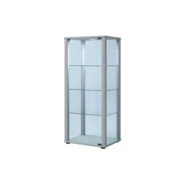 VCM Standvitrine Kavisa 50 x 38 x 115 cm Silber