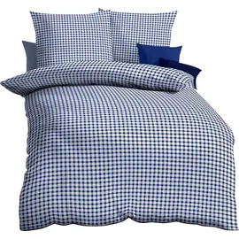 KAEPPEL Vichy Karo Blau 135 x 200 cm + 80 x 80 cm