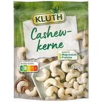 Nüsse Kluth Cashewkerne essfertig mild-nussigen Genuss Packung 100g