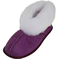 Hausschuhe aus Lammfell in 5 Farben - Lila - 39