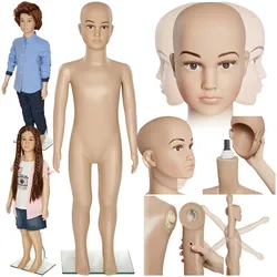 tectake® Schaufensterpuppe, aus Kunststoff, lebensechte Proportionen, Glasplatte mit Wadendorn