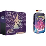 Pokémon-Sammelkartenspiel: Top-Trainer-Box Karmesin & Purpur – Paldeas Schicksale & Sammelkartenspiel: Mini-Tin-Box Karmesin & Purpur – Paldeas Schicksale: Forgita