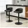 Homcom Barhocker pulverbeschichtet Schwarz 2er Set