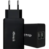 Cofi 1453 - 230V Ladeadapter Netzteil mit 2 usb Ports für schnelle 2.1A Ladung