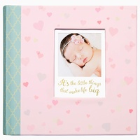 CR Gibson Slim Gebundenes Baby-Foto-Journal-Album - Neugeborenes Baby-Geschenk-Set / Andenken / Ged?chtnis Buch / Baby-Journal