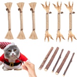 Katzenminze Sticks,11 Stück Matatabi Katzensticks,Katzenminze Spielzeug Katzen Kauhölzer Sticks für Katzen,Kausticks Set,Katzenminze Sticks Zum Schleifen von Zähnen,Für ​Katze Zu Spielen,Kauen