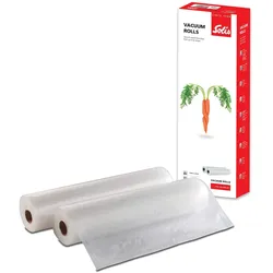 Solis Vakuumierfolie, 2 Rollen BPA-frei, 600x40 cm, Dicke 110 μm