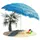 Kingsleeve Hawaii Ø 160 cm blau