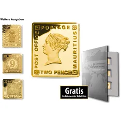 Die berühmtesten Briefmarken in reinem Silber und Gold!