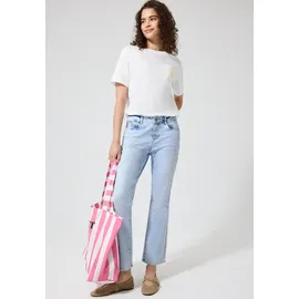street one studio Mid Waist Kick Flare Jeans in ultrableached wash | Gr.: W30/L28