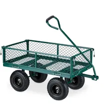 Relaxdays Bollerwagen Handwagen grün